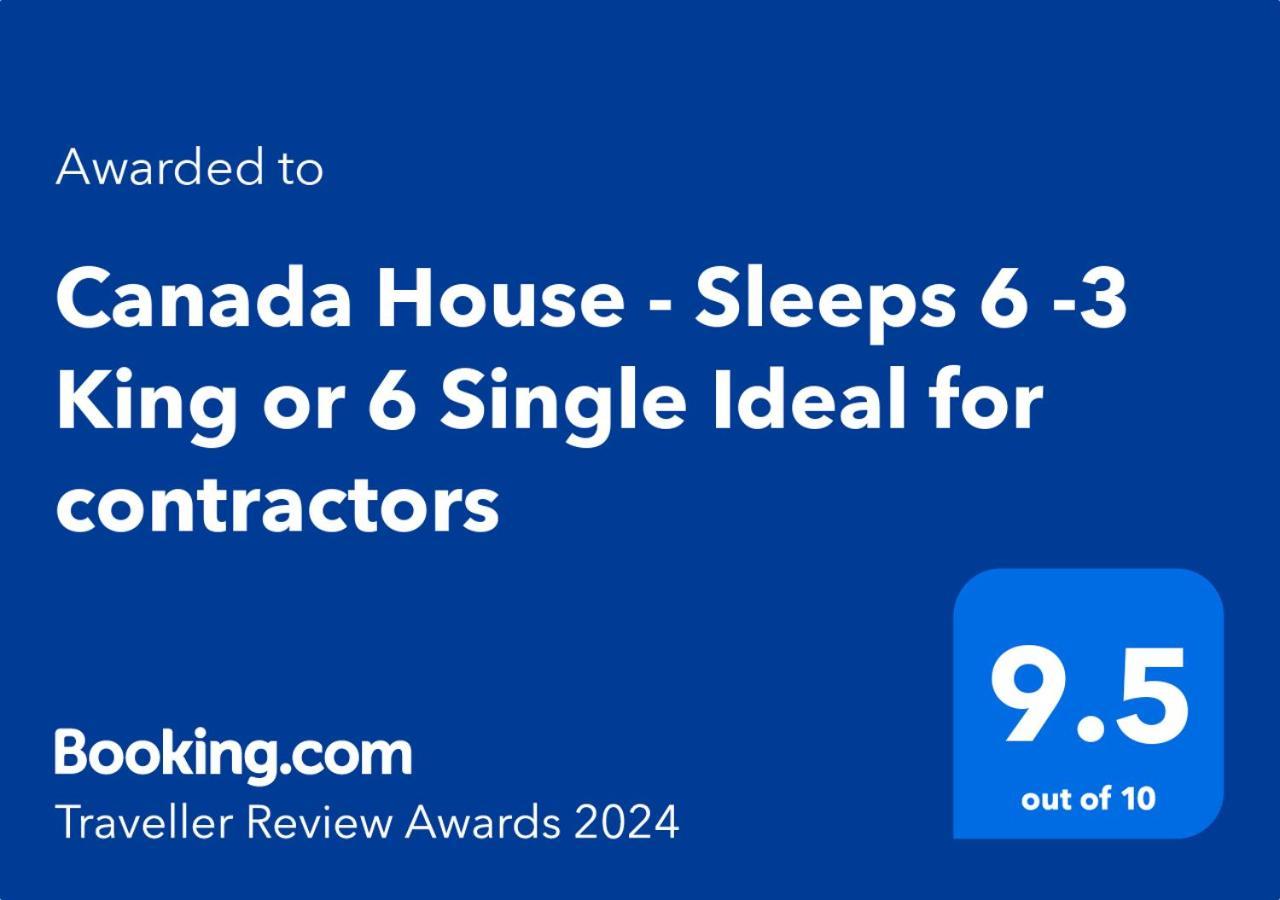 Canada House - Sleeps 6 -3 King Or 6 Single Ideal For Contractors Warrington Kültér fotó